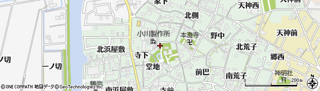 愛知県西尾市楠村町堂地28周辺の地図