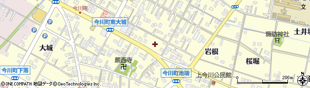 愛知県西尾市今川町御堂東17周辺の地図