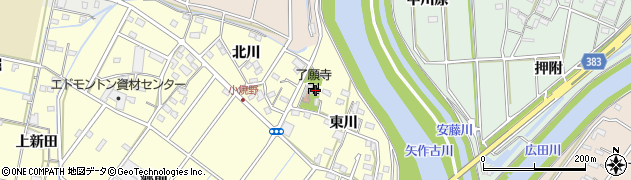 了願寺周辺の地図