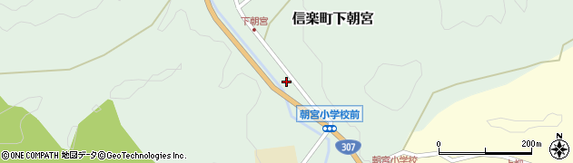 滋賀県甲賀市信楽町下朝宮345周辺の地図