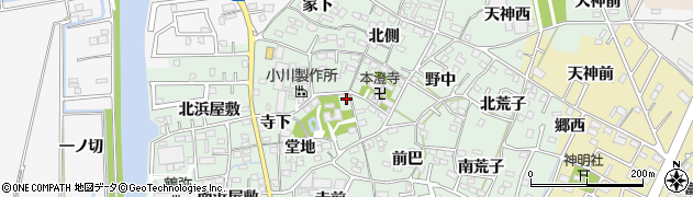 愛知県西尾市楠村町堂地29周辺の地図
