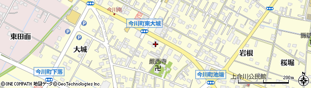 愛知県西尾市今川町御堂東50周辺の地図