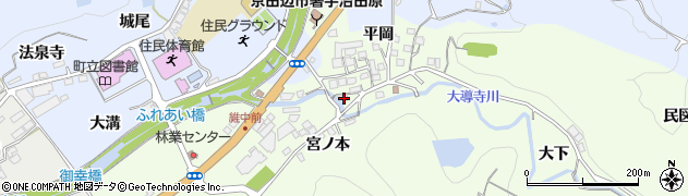 京都府綴喜郡宇治田原町立川平岡42周辺の地図