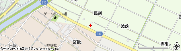 愛知県西尾市室町長割31周辺の地図
