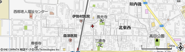 京都府城陽市寺田北東西105周辺の地図