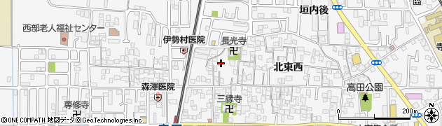 京都府城陽市寺田北東西107周辺の地図