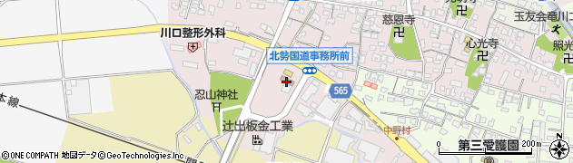 中部地方整備局北勢国道事務所　２５号・名阪国道道路情報センター周辺の地図