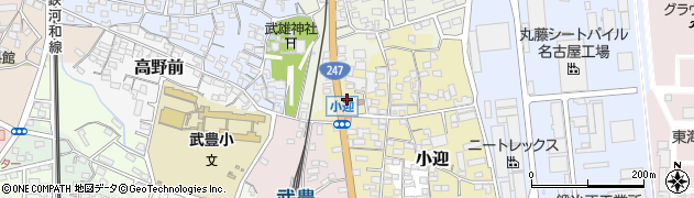 愛知県知多郡武豊町小迎47周辺の地図