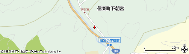 滋賀県甲賀市信楽町下朝宮356周辺の地図