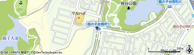 鹿の子台南町３周辺の地図