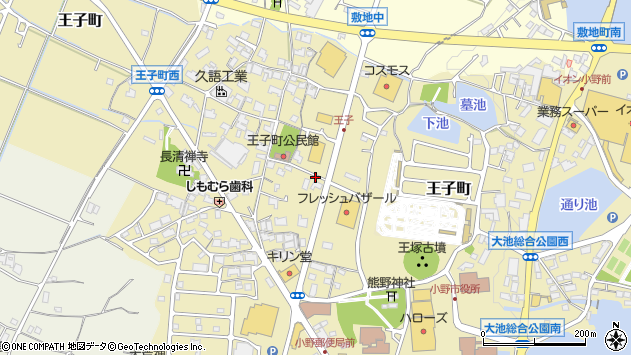 〒675-1378 兵庫県小野市上新町の地図