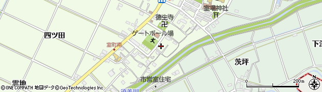 愛知県西尾市室町（中屋敷）周辺の地図