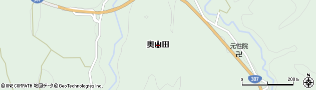 京都府宇治田原町（綴喜郡）奥山田周辺の地図
