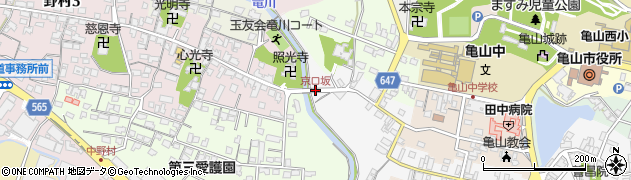 京口坂周辺の地図