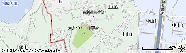 愛知県知多郡武豊町上山周辺の地図