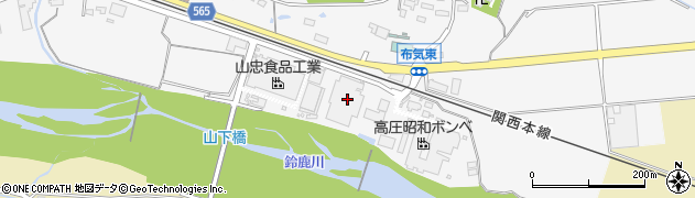 三重県亀山市布気町1577周辺の地図