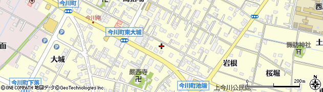 愛知県西尾市今川町御堂東12周辺の地図