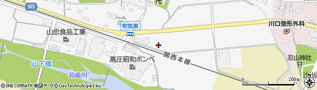 三重県亀山市布気町1799周辺の地図