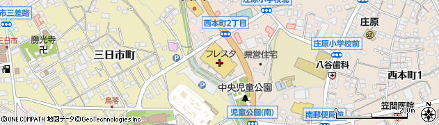 西上デパート　化粧品売場・ソニックエステ・１Ｆ周辺の地図