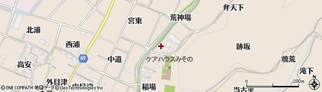 愛知県豊川市金沢町弁天下周辺の地図