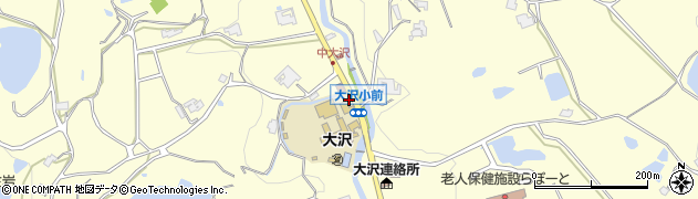 大沢小前周辺の地図
