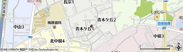 愛知県知多郡武豊町青木ケ丘周辺の地図