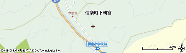 滋賀県甲賀市信楽町下朝宮372周辺の地図