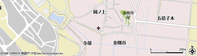愛知県豊川市西原町（寺部）周辺の地図