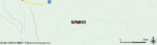 島根県浜田市旭町和田周辺の地図
