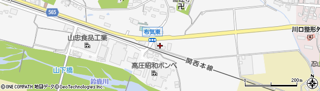 三重県亀山市布気町1802周辺の地図