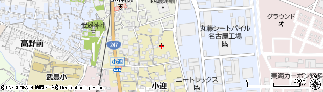 愛知県知多郡武豊町小迎31周辺の地図