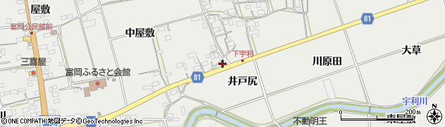 愛知県新城市富岡井戸尻周辺の地図
