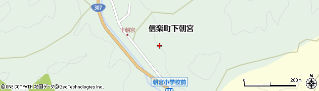 滋賀県甲賀市信楽町下朝宮387周辺の地図