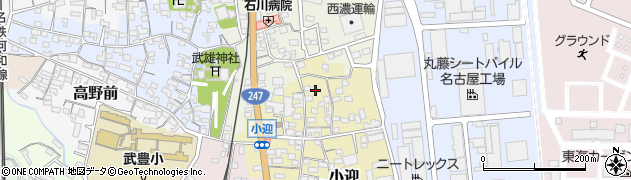 愛知県知多郡武豊町小迎27周辺の地図
