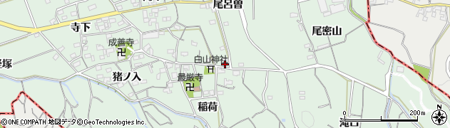 愛知県西尾市平原町尾呂曽38周辺の地図