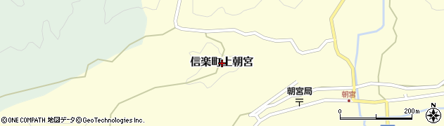 滋賀県甲賀市信楽町上朝宮周辺の地図