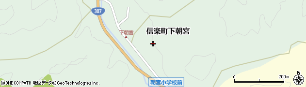 滋賀県甲賀市信楽町下朝宮388周辺の地図