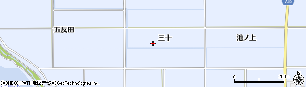 京都府八幡市内里三十周辺の地図