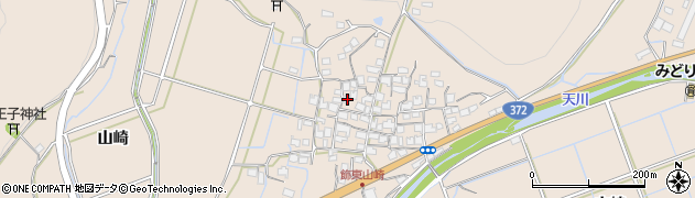 兵庫県姫路市飾東町山崎464周辺の地図