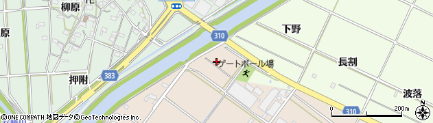 愛知県西尾市花蔵寺町（梨ノ木）周辺の地図