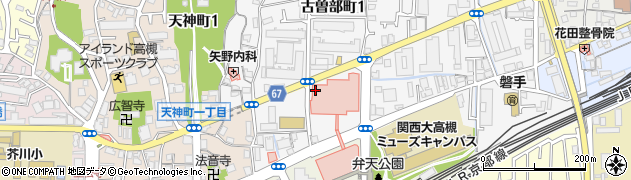 三菱ＵＦＪ銀行愛仁会高槻病院 ＡＴＭ周辺の地図