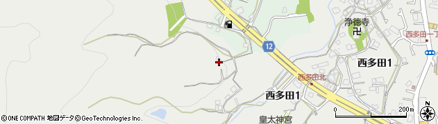 兵庫県川西市西多田（越之垣内）周辺の地図