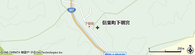 滋賀県甲賀市信楽町下朝宮362周辺の地図