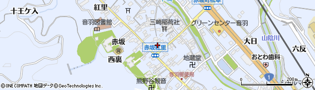 愛知県豊川市赤坂町紅里54周辺の地図