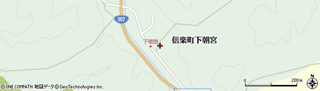 滋賀県甲賀市信楽町下朝宮360周辺の地図