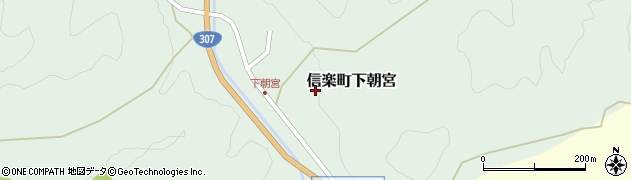 滋賀県甲賀市信楽町下朝宮395周辺の地図