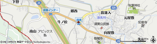 須美周辺の地図