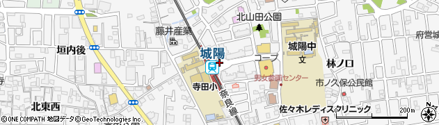 JR城陽駅周辺の地図