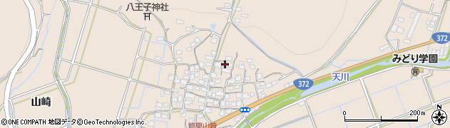 兵庫県姫路市飾東町山崎483周辺の地図
