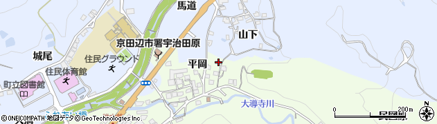 京都府綴喜郡宇治田原町立川平岡14周辺の地図